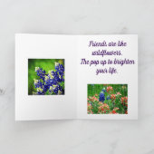 Denken an Sie Wildblumegrußkarte Karte (Innenseite)
