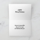 DENKEN AN **YOU** BEI CHRISTMAS FEIERTAGSKARTE (Innenseite)