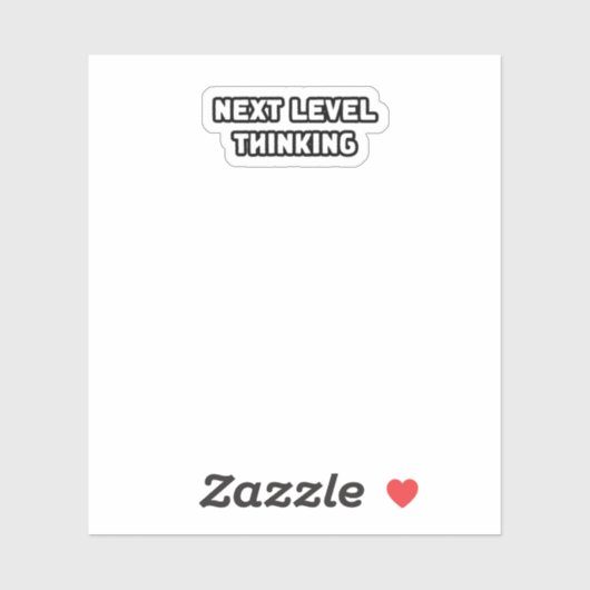 Denken auf der nächsten Ebene Innovationswachstum  Aufkleber (Blatt)