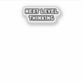 Denken auf der nächsten Ebene Innovationswachstum  Aufkleber (Vorderseite)