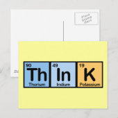 Denken aus Elementen Postkarte (Vorne/Hinten)