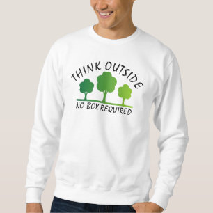 denken, außerhalb der nicht erforderlich sweatshirt