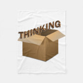 Denken außerhalb der Schachtel Fleecedecke (Vorderseite)