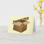 Denken außerhalb der Schachtel Karte (Gelbe Blume)