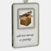 Denken außerhalb der Schachtel Rahmen-Ornament Silber (Rechts)