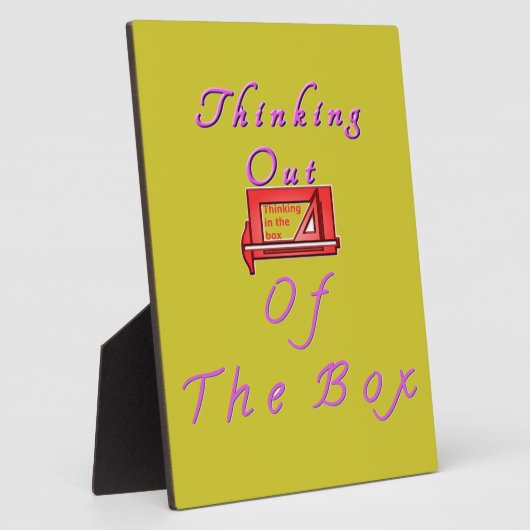 Denken außerhalb des Box-Designs Fotoplatte (Seite)