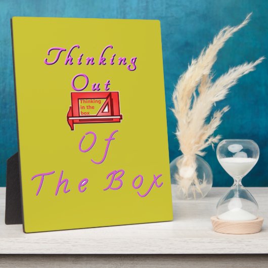 Denken außerhalb des Box-Designs Fotoplatte (Seite)