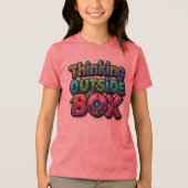 Denken außerhalb des Rahmens Tri-Blend Shirt (Vorderseite)