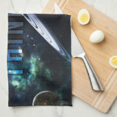 DENKEN BIG - Raum und Universum Motivierend Handtuch (Viertel Falte)