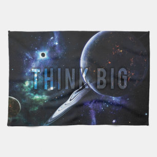 DENKEN BIG - Raum und Universum Motivierend Handtuch