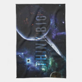 DENKEN BIG - Raum und Universum Motivierend Handtuch (Vertikal)