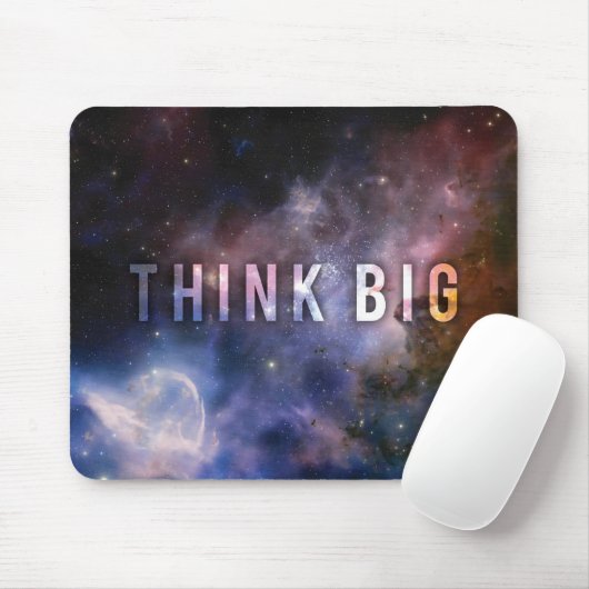 DENKEN BIG - Raum und Universum Motivierend Mousepad (Mit Mouse)