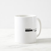 Denken ... Bitte seien Sie geduldig Kaffee-Tasse Kaffeetasse (VorderseiteRechts)