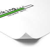 Denken, bitte warten poster (Ecke)