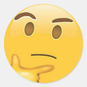 Denken Emoji Sticker (Vorderseite)