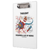 Denken erfordert eine Menge Nervenneuronensynapse Klemmbrett (Links)