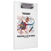 Denken erfordert eine Menge Nervenneuronensynapse Klemmbrett (Rechts)