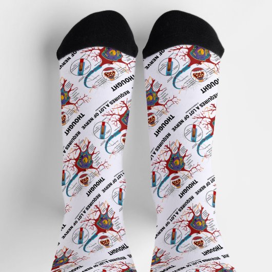 Denken erfordert eine Menge Nervenneuronensynapse Socken (Oben)