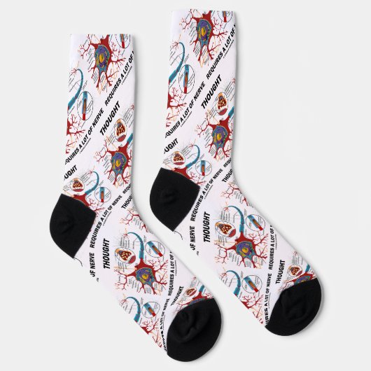 Denken erfordert eine Menge Nervenneuronensynapse Socken (Rechts)
