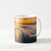 Denken Erholung Slogan Sunrise Tasse (VorderseiteRechts)