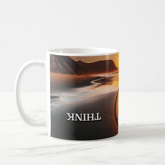 Denken Erholung Slogan Sunrise Tasse (Links)