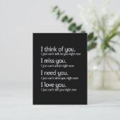 DENKEN, FEHLER BRAUCHEN LIEBE SIE BEZIEHUNGEN WÜNS POSTKARTE (Stehend Vorderseite)