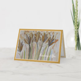 Denken - Feld der wild lebenden Blume Karte