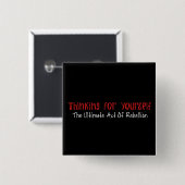 Denken für selbst button (Vorne & Hinten)