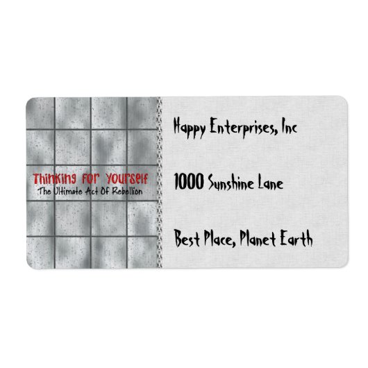 Denken für sich selbst (Vorne)