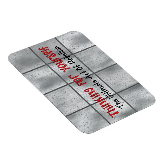 Denken für sich selbst magnet (Rechte Seite)