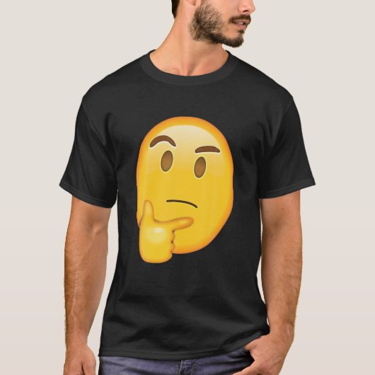 Denken Gesicht Glühbirne lustig mit Ideen Hmmm Hm T-Shirt (Vorderseite)