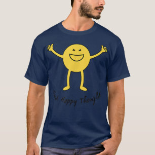 Denken glückliche Gedanken Niedlich Gelb Lächeln G T-Shirt
