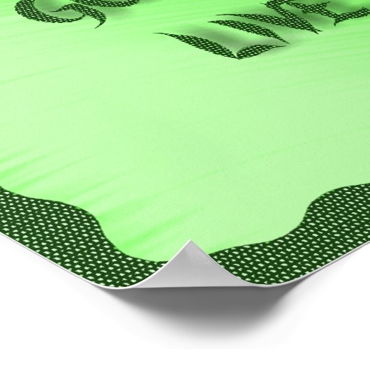 DENKEN - GO—LIVE GRÜNE - POSTER (Ecke)