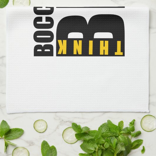 DENKEN GROSSER BOCCE-BALL-SPORTPLATTEN GESCHIRRTUCH (Gefaltet)