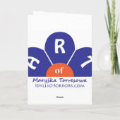 Denken - Grußkarte Karte (Rückseite)