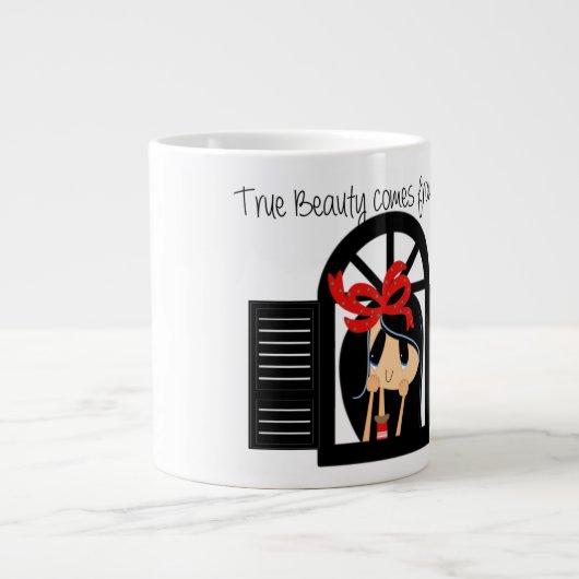 Denken - Jumbo-Tasse (Vorderseite)