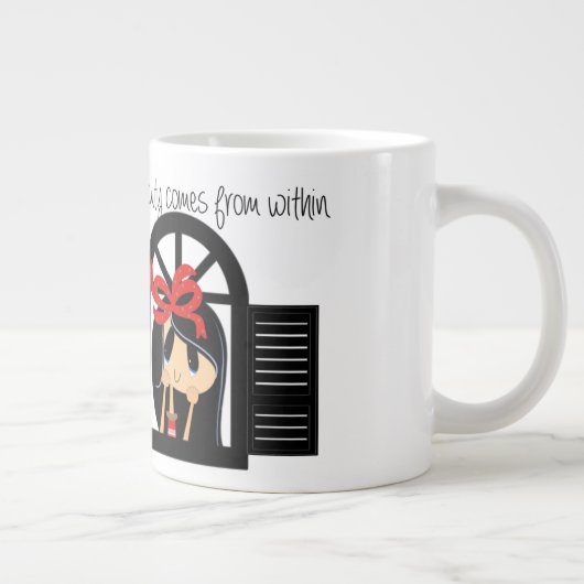 Denken - Jumbo-Tasse (Rechts)