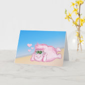 Denken Karte (Gelbe Blume)