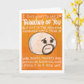 Denken Karte (Gelbe Blume)