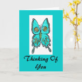 Denken Karte (Gelbe Blume)