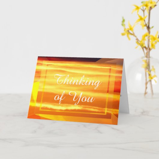 Denken Karte (Gelbe Blume)