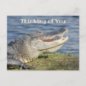 Denken macht mich zum Lächelfahrer Postkarte (Vorderseite)