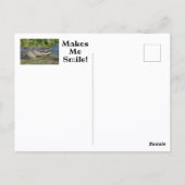 Denken macht mich zum Lächelfahrer Postkarte (Rückseite)