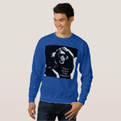 Denken Monkey Pop Art Shakespeare Zitat Männer Sweatshirt (Vorne ganz)