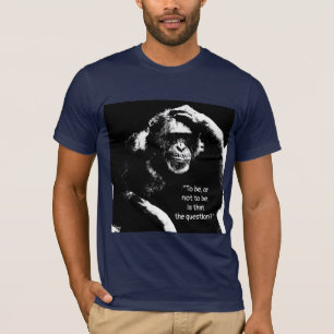 Denken Monkey Shakespeare Zitat Pop Kunst Männer T-Shirt