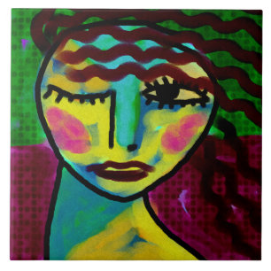 Denken originelle Abstrakte digitale Malerei Fliese