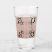 Denken Pastel Drehungen Glass Tumbler (Vorderseite)