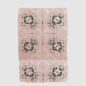 Denken Pastel Drehungen Golf Handtuch (Vorderseite)