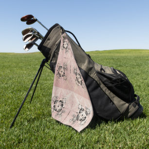Denken Pastel Drehungen Golf Handtuch