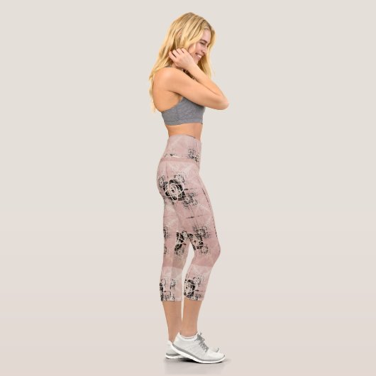 Denken Pastel Drehungen Hochverschwendete Capris (Rechts)